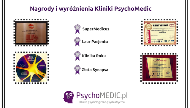 Nagrody i wyróżnienia Kliniki PsychoMedic